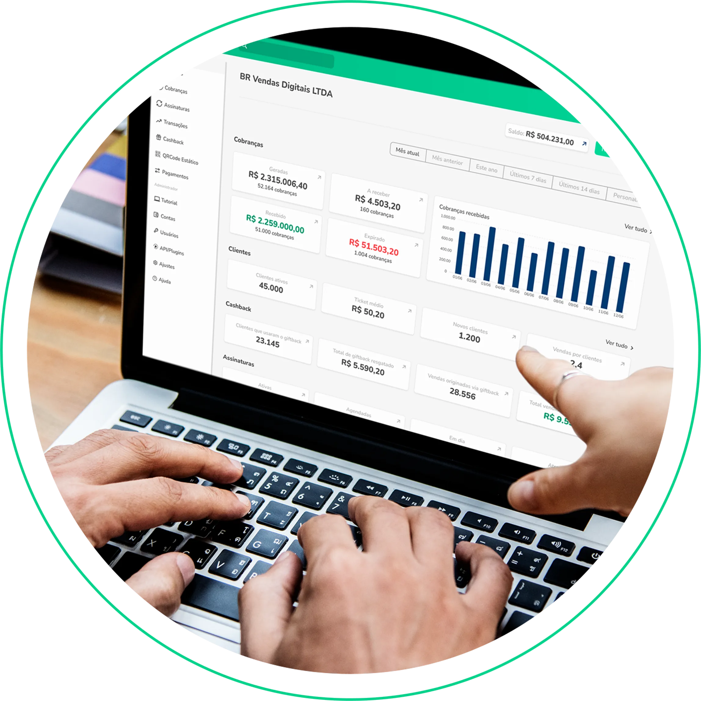 Pix Automatico on a smartphone